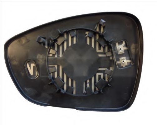TYC 305-0175-1 Mirror Glass, outside mirror